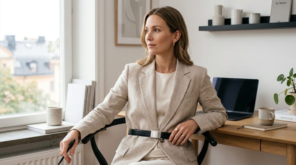 Fashion lifestyle photography of an elegant woman wearing a